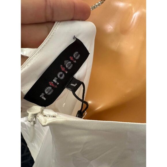 Anthropologie Retrofete Margot Silk Low-Back Front-Slit Halter Gown $895 - Picture 11 of 11